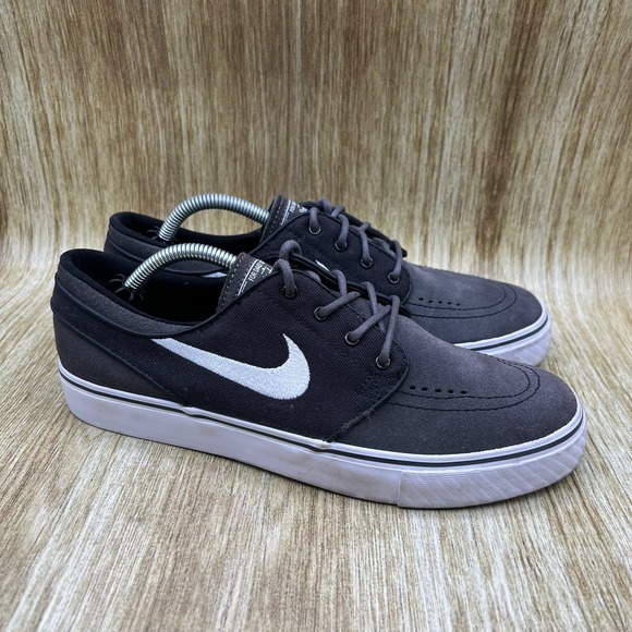 Nike Zoom Stefan Janoski Men's Size 7 Gray Black Shoes Sneakers 333824-016‎ - Picture 1 of 10